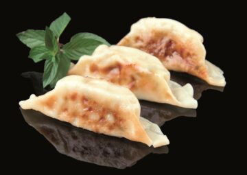 Gyoza de meloso de cerdo a la miel