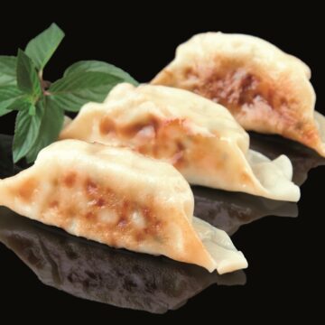 Gyoza de meloso de cerdo a la miel