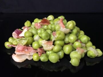 Petits pois au jambon