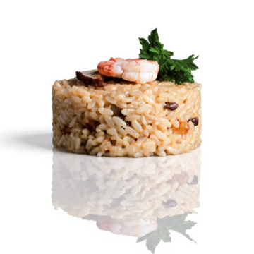 PORCINI MUSHROOM AND SHRIMP RISOTTO
