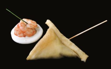 Shrimp and cheese umbrella