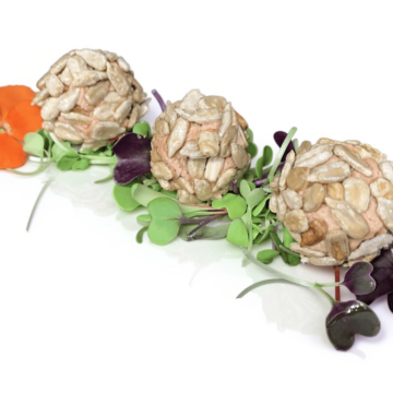 FOIE GRAS BONBONS WITH CARAMELIZED SEEDS