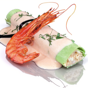 CANNELLONI XL MONKFISH AND SHRIMP