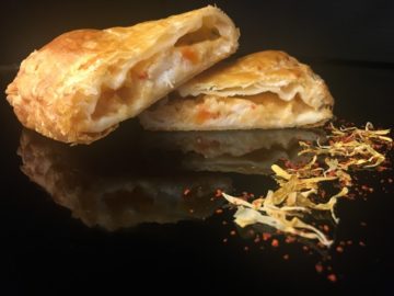 Fish and seafood puff pastry
