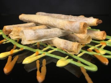 Cigarette feuilletee aux champignons tartufata