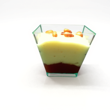SMALL GLAS OF COD BRANDADE WITH TOMATO CONFIT