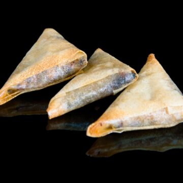 Samosas de epinards a la morue