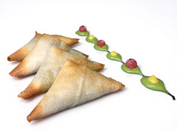 TRIÁNGULO DE FOIE Y MEMBRILLO