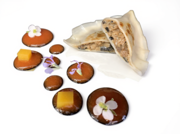GYOZA DE BOLETUS Y TROMPETAS