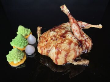 QUAIL STUFFED WITH FOIE GRAS AND APPLE