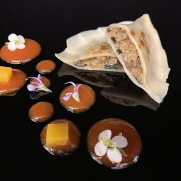 GYOZA DE BOLETUS Y TROMPETAS