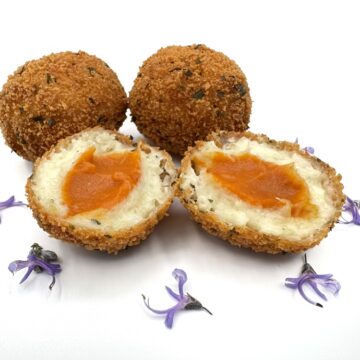 KROKETTEN AUS KABELJAU MIT AJOARRIERO-SAUCE – KG